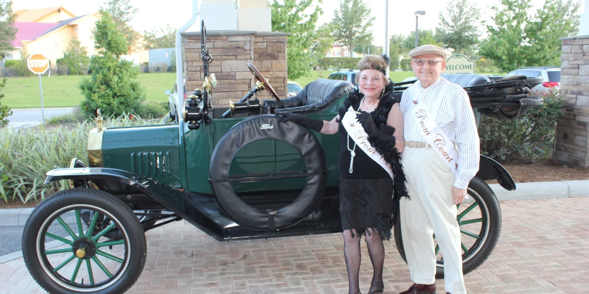 Residents from The Oaks Gracious Retirement Living in Georgetown, Texas during a parade