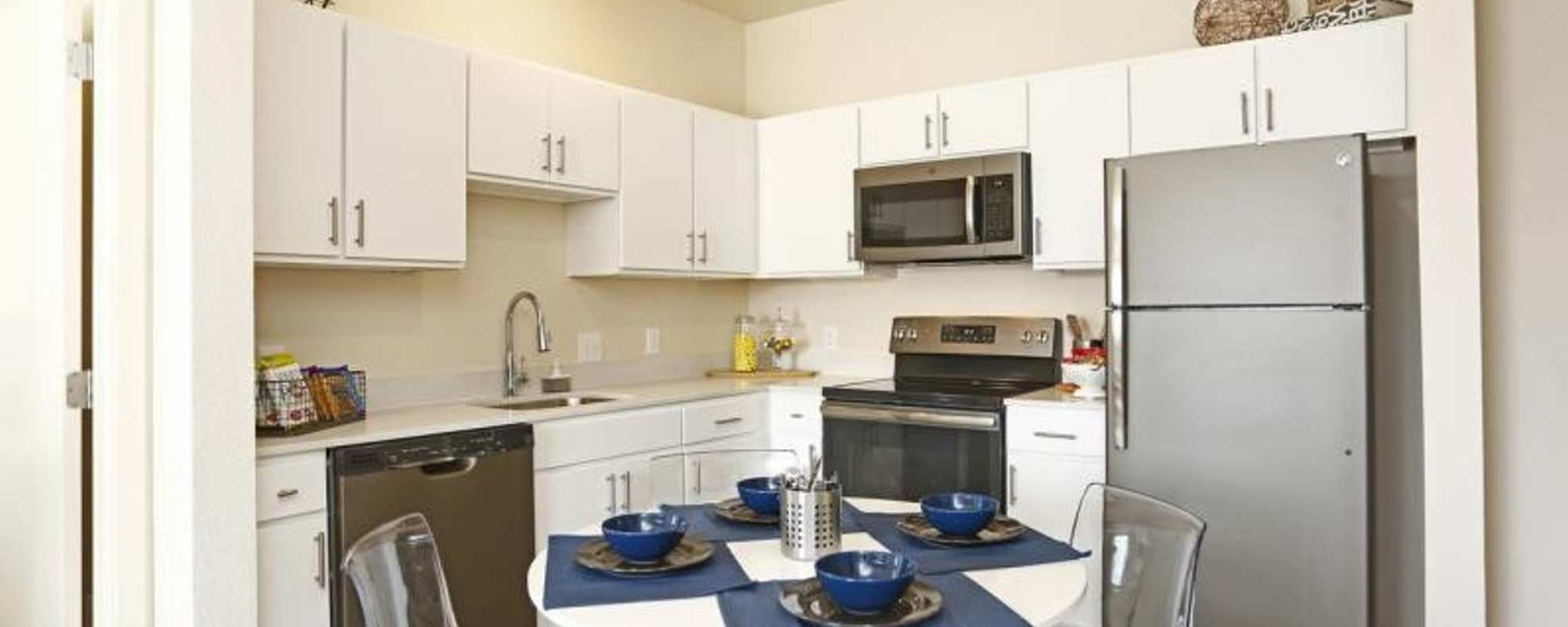 Modern kitchen at WaterWalk Raleigh - RTP in Morrisville, North Carolina