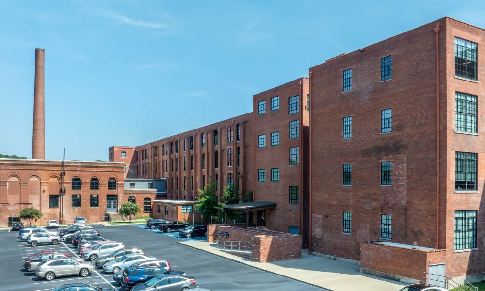Car parking space at Lofts at Inman Mills in Inman, South Carolina
