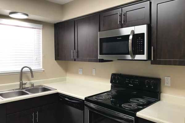 Kitchen at Bennington Apartments in Fairfield