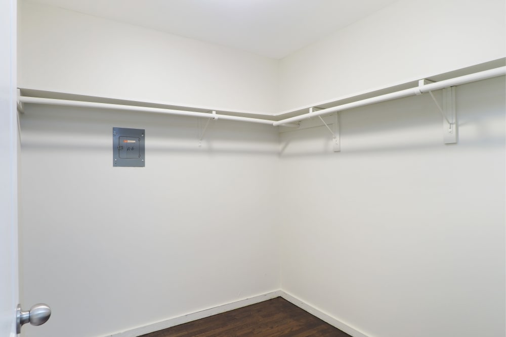 Enjoy beautiful walk-in closets at Packard West Hartford in West Hartford, Connecticut