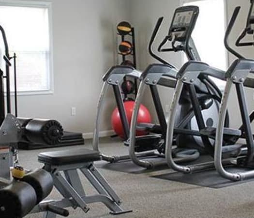Fitness center for residents at The Encore at Laurel Ridge in Harrisburg, Pennsylvania