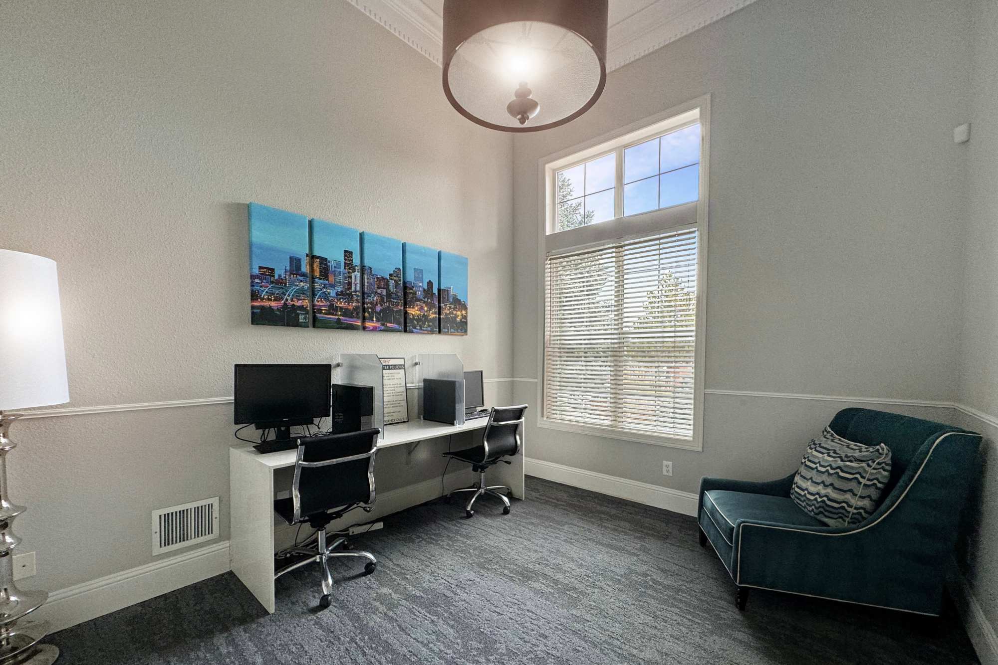 Temporary business center at Skyecrest Apartments in Lakewood, Colorado
