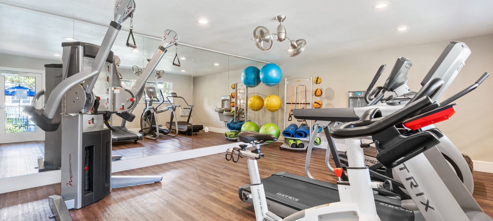 Fitness center at Rancho Luna Sol, Fremont, California