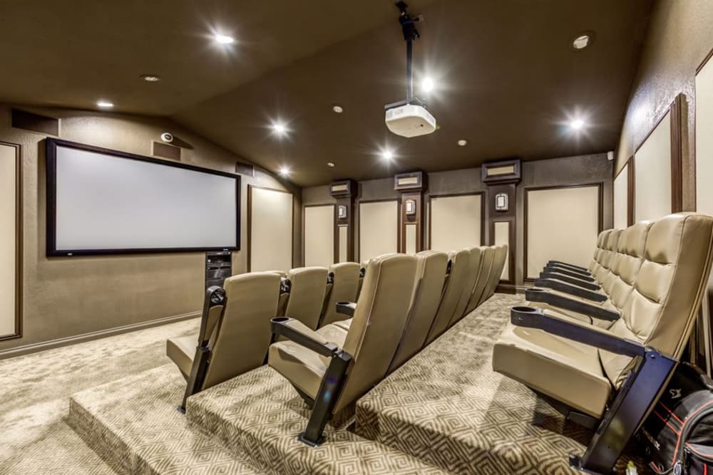 Movie Theater at Parkview Terrace Apartments in Redlands, California