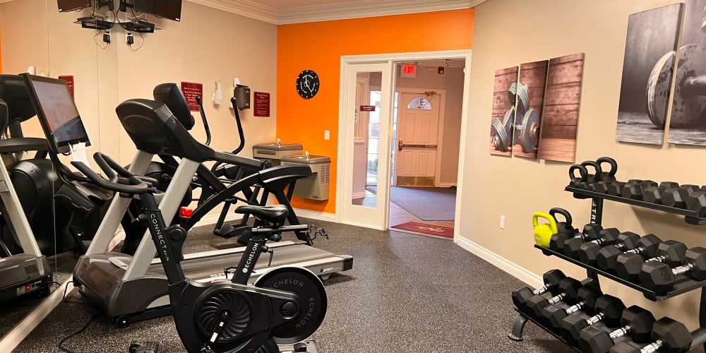 Fitness center at Stratford Place at Brownstown, Brownstown, Michigan