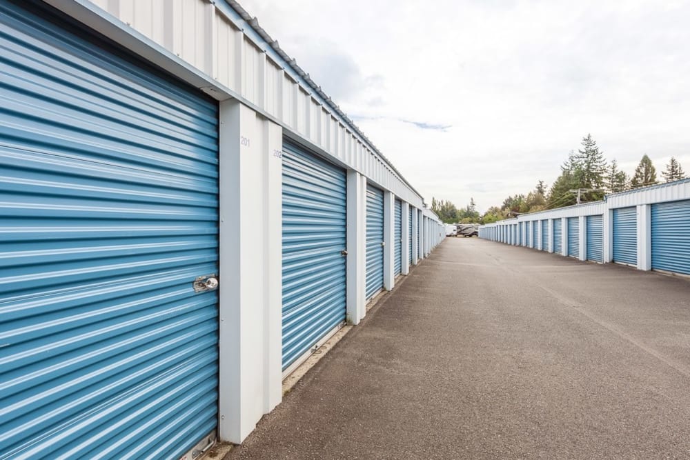 Outdoor units at Ferndale Self Storage in Ferndale, Washington.