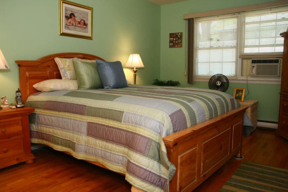 Bedroom at Cloverdale Park Apartments in Saddle Brook, New Jersey