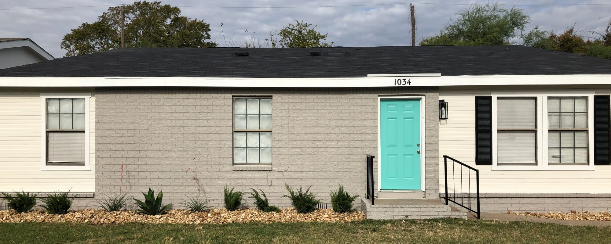 Outside a home at Clearleaf Crossing in Bryan, Texas