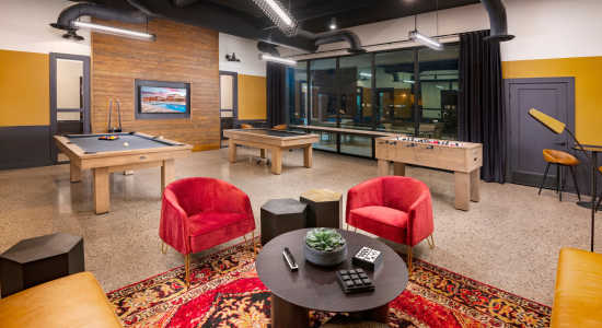 Community Game Room at Tuscany at Gabriella Pointe Apartments in , AZ
