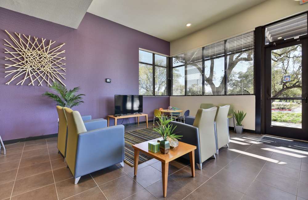 Leasing office at Homestead Oaks Apartments in Austin,Texas