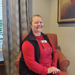Diane Fowler  at Woodside Senior Living in Springfield, Oregon. 