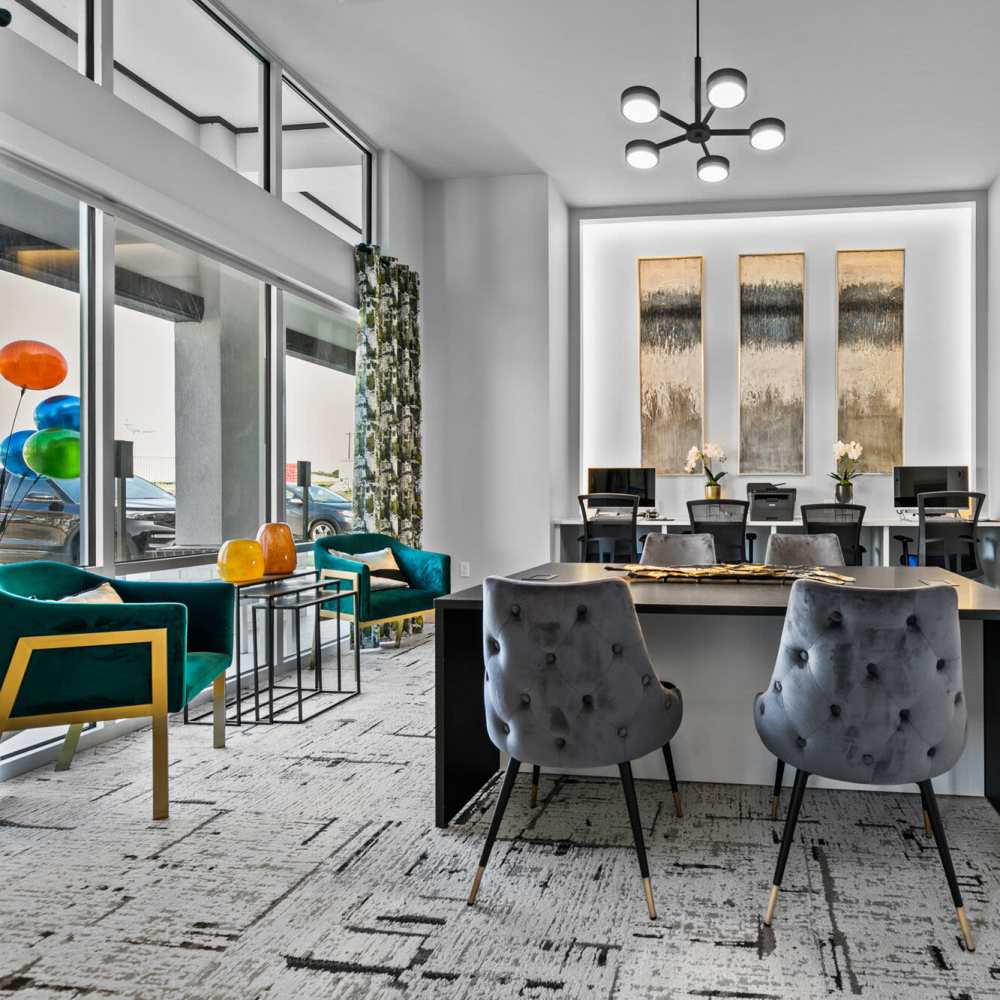 Business center at The Summit at Walnut Creek in Alvarado, Texas
