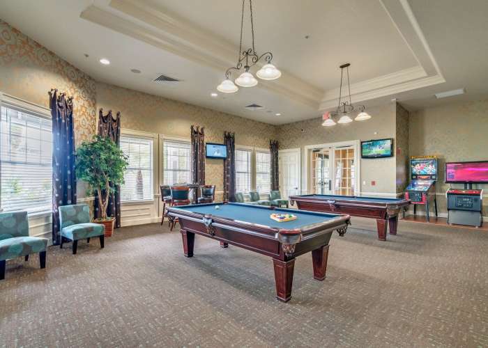 Pool table at Victoria Park Apartments in Davenport, Florida