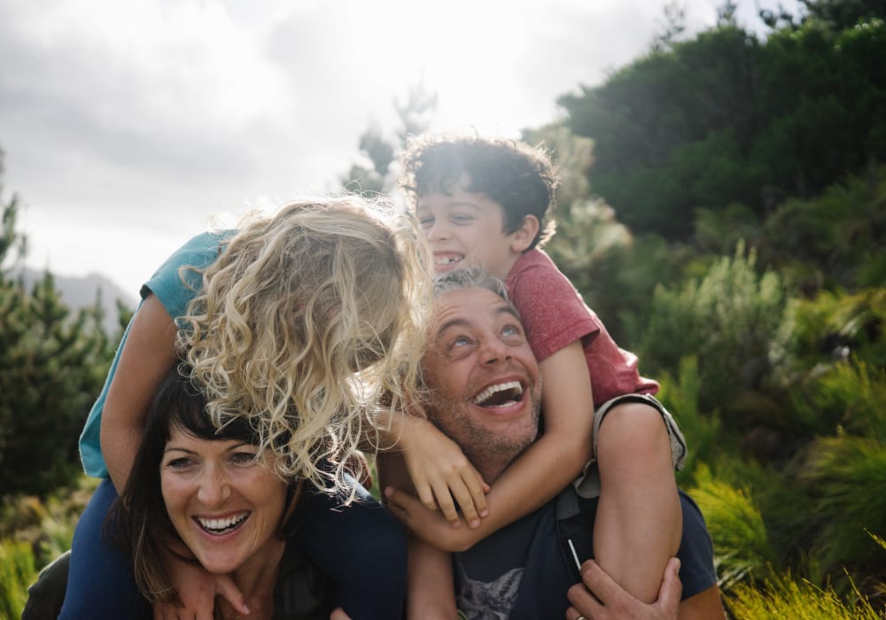 Resident family enjoying the outdoors near Sofi Irvine in Irvine, California