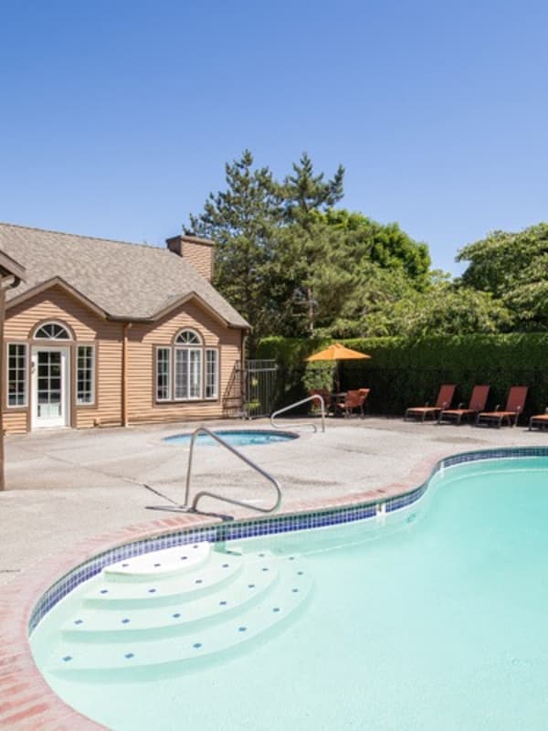 Sparkling pool at Renaissance at 29th Apartments in Vancouver