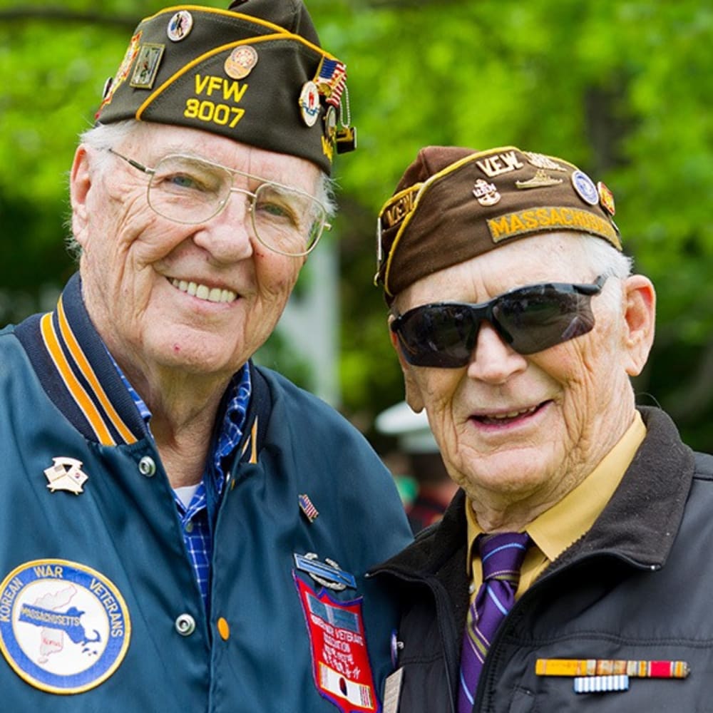 Veteran residents at Fox Hollow Independent and Assisted Living in Bend, Oregon