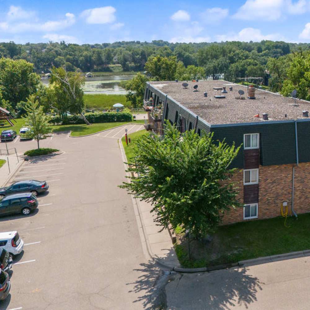 Apartment path way at Solace on Lake Minnetonka in Spring Park, Minnesota