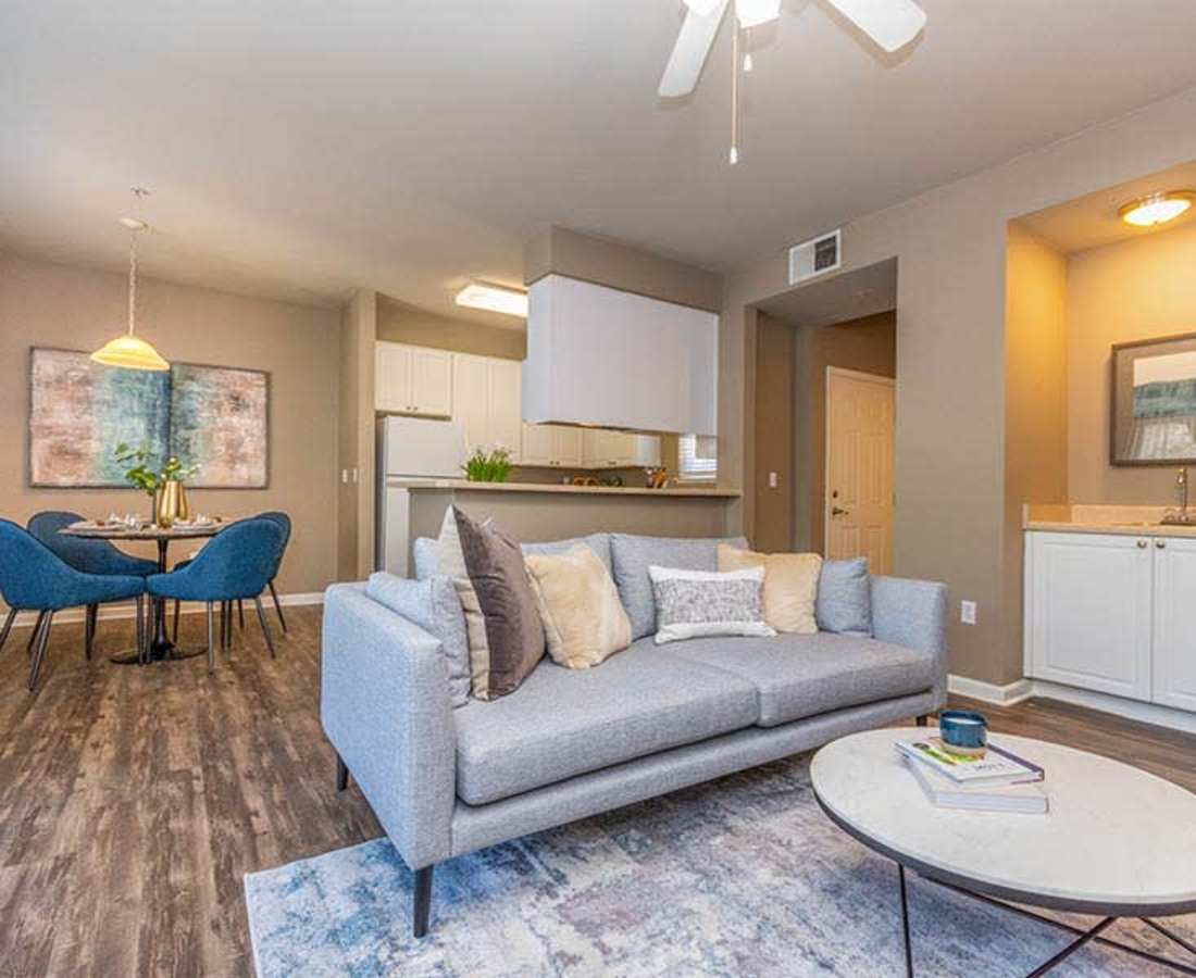 Stylisgh living room at Sterling Ranch in El Dorado Hills, California