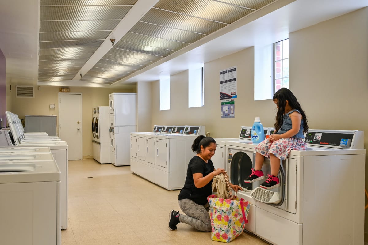 On-side laundry facility at Hamilton Manor in Hyattsville, Maryland