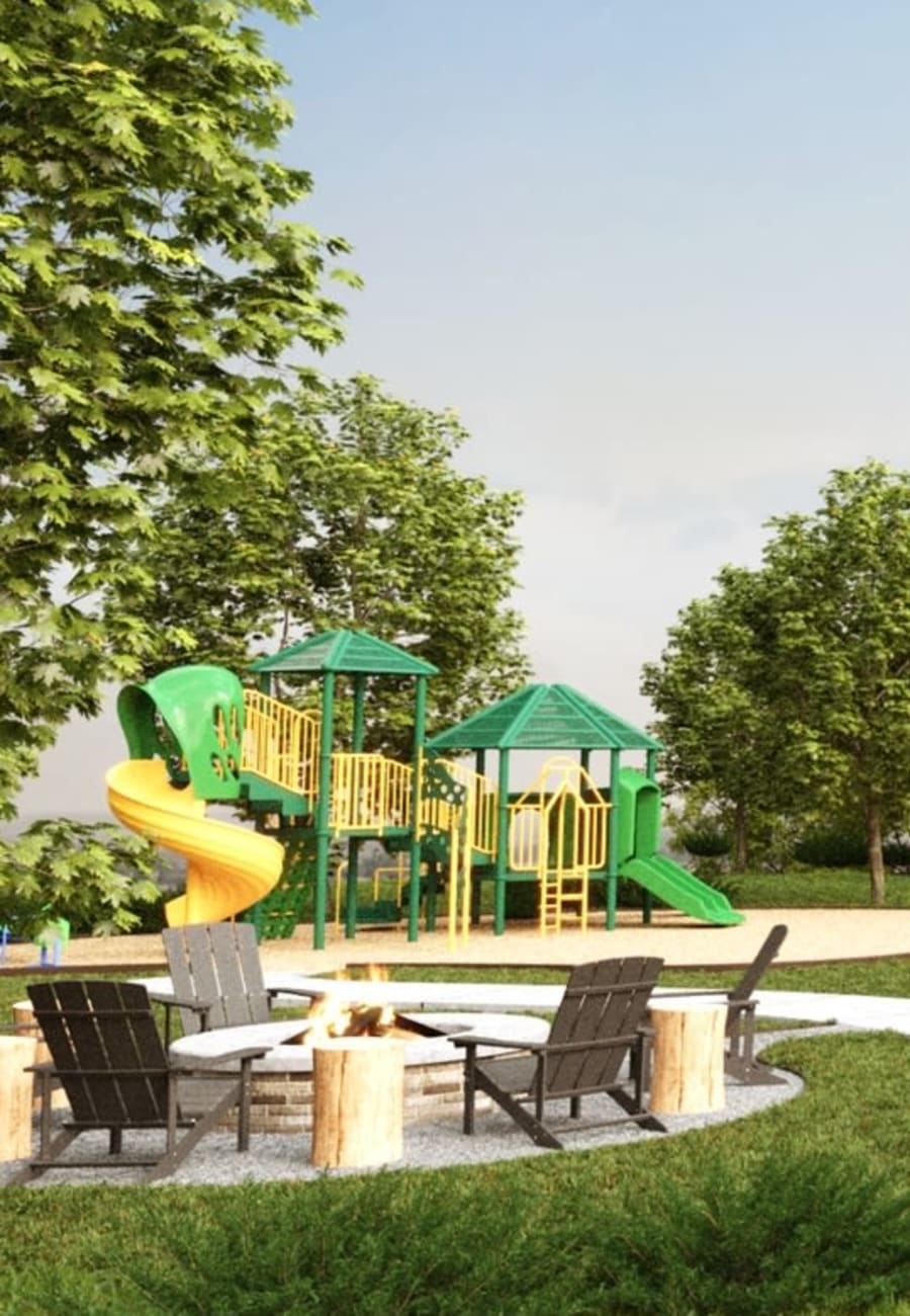 Rendering of private playground at Everton Estates in Cartersville, Georgia