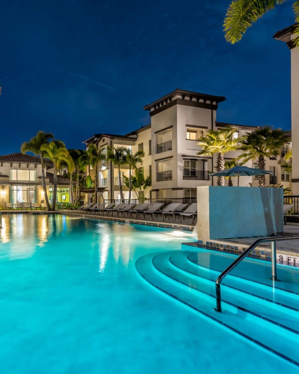 Rendering of our luxurious resort-inspired swimming pool at Amelia Westshore in Tampa, Florida