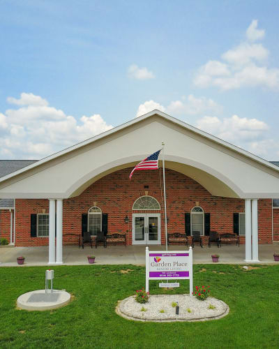 Main building at Garden Place Red Bud in Red Bud, Illinois.