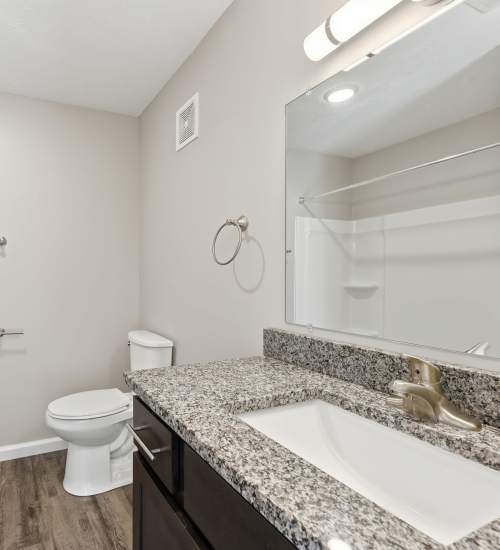 Bathroom at Spring Lake Apartments in Granger, Indiana