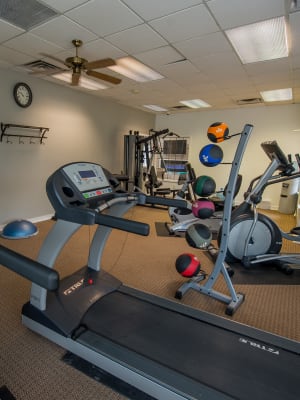 Fitness center at Council Place Apartments in Oklahoma City, Oklahoma