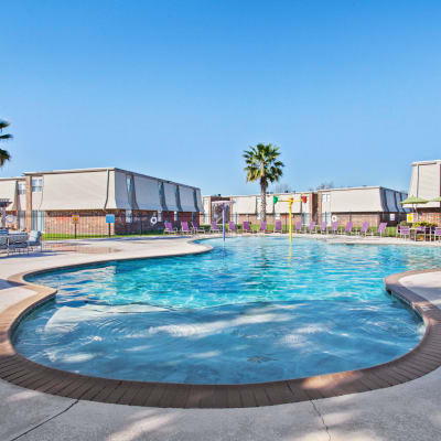 Pool at Emerald Pointe Apartment Homes in Harvey, Louisiana