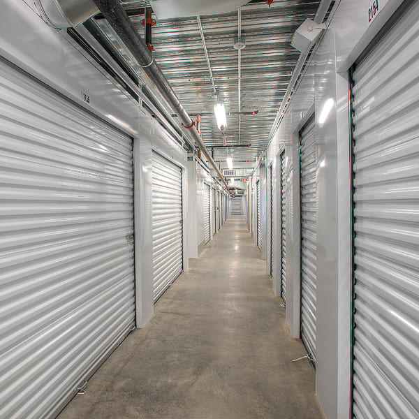 Climate controlled indoor storage units at StorQuest Self Storage in North Miami, Florida