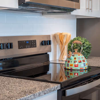 Upgraded kitchen at Cypress Creek at Stoney Ridge in Del Valle, Texas