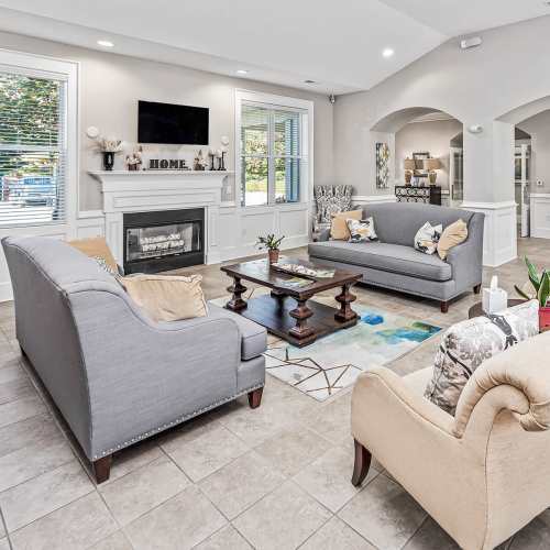 Clubhouse interior at Avalon At Sweeten Creek in Arden, North Carolina