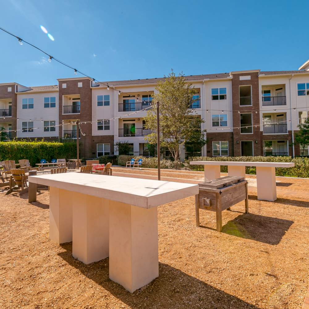 Outdoor countertops at NOVU New Forest in Houston, Texas