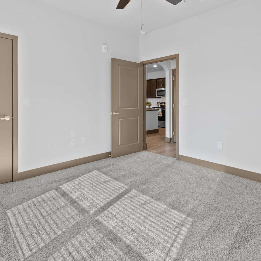 Bedroom of an apartment Harvest Creek in Marshall, Texas