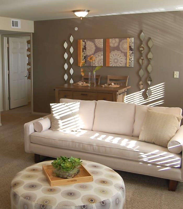 Spacious living room at Park at Coulter in Amarillo, Texas