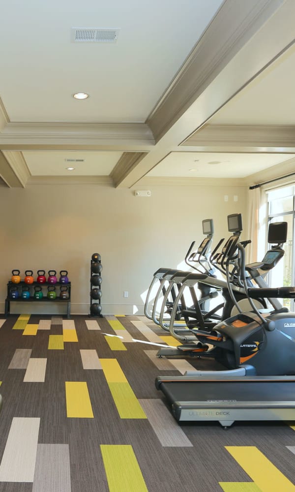 Full sized state of the art fitness center at 2370 Main at Sugarloaf in Duluth, Georgia