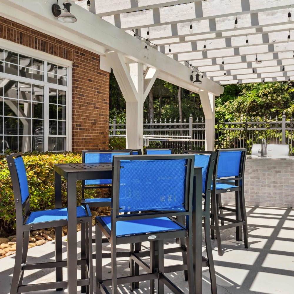 Grilling area at Hawthorne Gates in Atlanta, Georgia