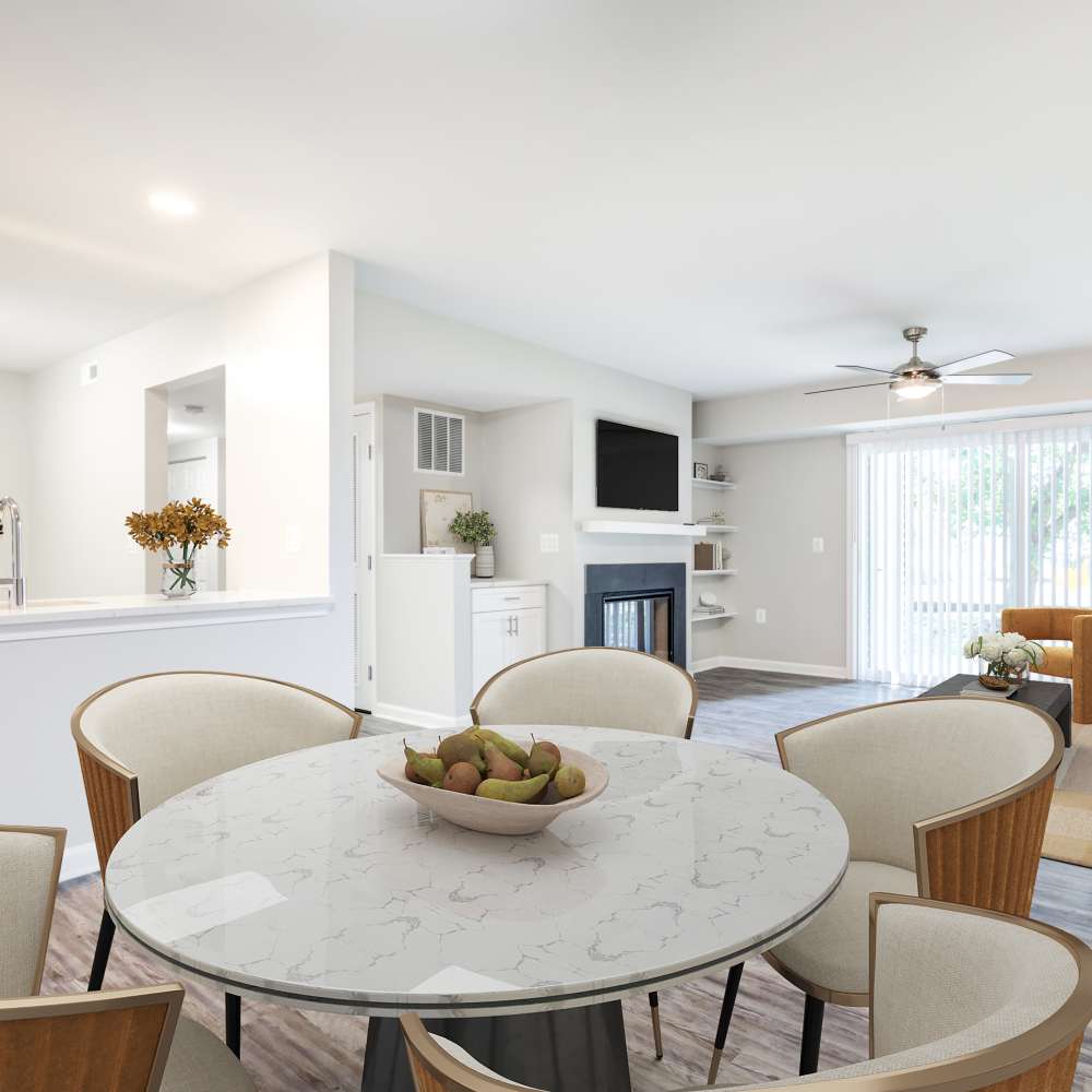 Dining area at Chase Heritage in Sterling, Virginia