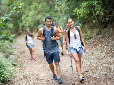 Family hiking near Alaire Apartments in Renton, Washington