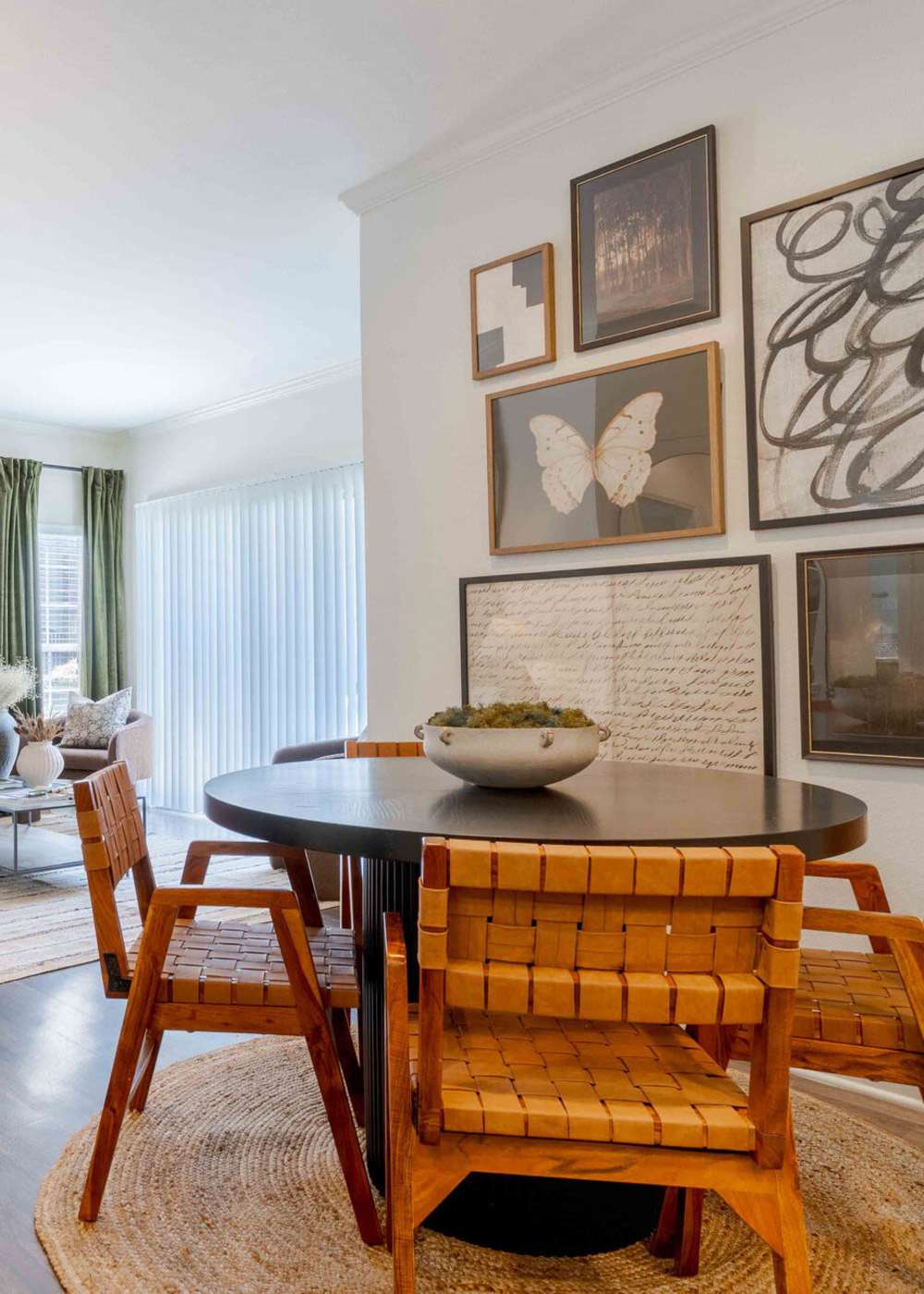 Dining area in a home at J 501 Estates in Durham, North Carolina