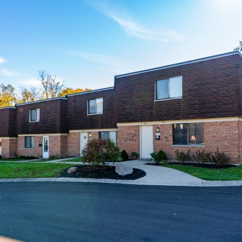 Exterior of apartments at Miamiview Apartments in Cleves, Ohio