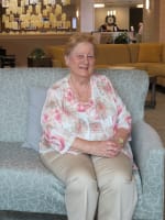 Mary, resident at Merrill Gardens at Monterey in Monterey, California. 