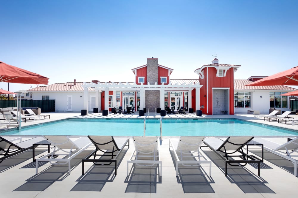 Pool at Azure Apartment Homes in Santa Maria, California