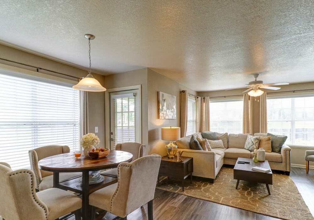 Furnished living room at The Reserve at Kanapaha in Gainesville, Florida