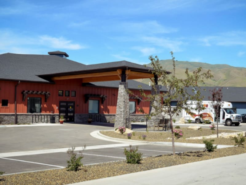 The main building at Aspen Valley Senior Living in Boise, Idaho.