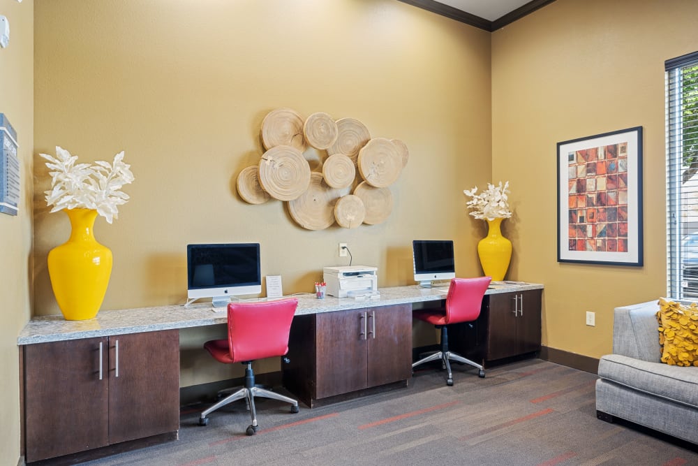 Computer access at community center at Anatole at City View in Lubbock, Texas