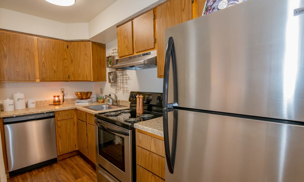 Kitchen at Council Place Apartments in Oklahoma City, Oklahoma