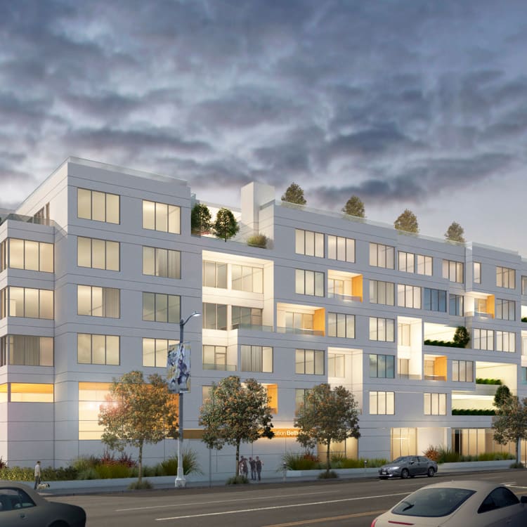 Site cleared for senior housing at 8070 Beverly Boulevard