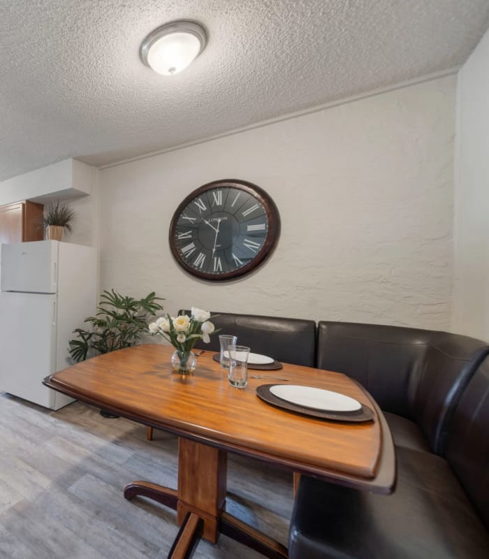 Dining table at Regency Point Apartments in Tulsa, Oklahoma